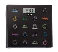 Laica Bilancia PS1061 Pesapersone Elettronica, 180 kg, Vetro Temperato con Serigrafia Gatti