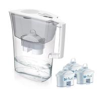 Laica Caraffa Filtrante Prime Line, Capacità 3.0L, Con 3 Filtri Bi-Flux, Preserva sali minerali, riduce cloro e metalli pesanti, sostanze chimiche contaminanti e durezza