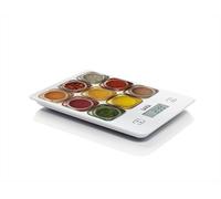 Laica KS1040 Bilancia da Cucina Elettronica, Vetro Temperato, Tasti Touch Sensor, 5 kg