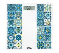 LAICA PS1083B Pesapersone elettronico, max 180 kg, Mediterranean Breeze - White-Blue
