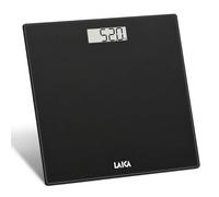 LAICA PS1084 Bilancia Pesapersone Digitale - Vetro Temperato, Nera | Ampio display LCD, design italiano sottile, portata massima 180 kg