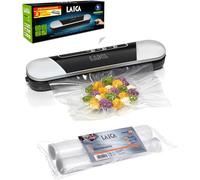 LAICA Sigillatrice a Caldo e Macchina Sigillatrice Sottovuoto per Alimenti - Design Compatto, Conservabile in un Cassetto - Preservazione dei Cibi Freschi e Cotti - con Fornitura 2 Extra di Sacchetti
