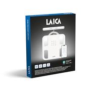 Bilancia personale LAICA SMART, traccia 28 parametri corporei, 8 elettrodi, composizione corporea completa, BMI, massa muscolare e altro, sincronizzazione con l'app Fitdays+, supporto multiutente, des