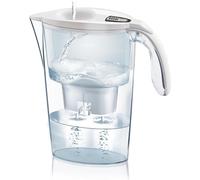 LAICA Stream Line Caraffa Filtrante - 2,3L - Bianca - con 7 Filtri bi-flux limescale, Preserva i sali minerali e Riduce le sostanze indesiderate - Timer digitale - Sicurezza Made in Italy