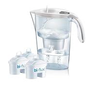 LAICA J9077F Stream Line Caraffa Filtrante - 2,3L - Bianca - 3 Filtri bi-flux incluso, Preserva i sali minerali e Riduce le sostanze indesiderate - Timer digitale - Sicurezza Made in Italy
