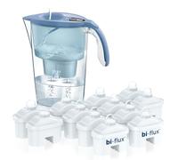 Laica J9074A1 kit 13 filtri bi-flux e caraffa filtrante, 2.3 Litri totali, 1.2 Litri filtrati