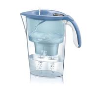 LAICA Stream Line Caraffa Filtrante - 2,3L - Blu - Timer Digitale - 1 Filtro bi-flux Incluso, Preserva i Sali Minerali Utili all'Organismo e Riduce Cloro e Metalli Pesanti - Made in Italy