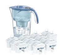 LAICA Stream Line Caraffa Filtrante - 2,3L - Blu - Timer Digitale - 13 Filtri bi