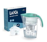 LAICA Stream Line Caraffa Filtrante - 2,3L, Timer Digitale, Verde Acqua