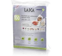 Laica VT3512 100 Buste in Plastica per Confezionamento Sottovuoto 28x36cm