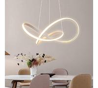 LAIDEPA Lampada A Sospensione LED Soggiorno Sala da Pranzo Lampadari Dimmerabile con Telecomando Luce Pendente Creativo Spirale Design Lampadario,Adjustable Light,50cm