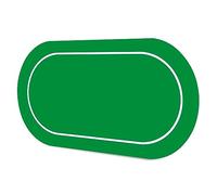 LaiEr 10 giocatori Texas Hold'em Poker Tappetino da poker in gomma per tavoli Tavolo da poker portatile pieghevole Blackjack CasinoSelezione di dimensioni multiple (140*70*0.2cm,Green)