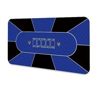 LaiEr 10 giocatori Texas Hold'em Poker Tappetino da poker in gomma per tavoli Tavolo da poker portatile pieghevole Blackjack CasinoSelezione di dimensioni multiple (240*120*0.2cm,Blue)