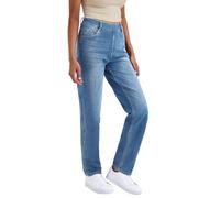 LaiEr Donna Jeans da Alta Elasticità, Pantaloni Fitness Pull on con Tasche, Pantaloni con Taglio Micro Bootcut Morbidi e Confortevoli, Adatti per Lo Sport e Lo Yoga Fitness.(Blu Chiaro,L)
