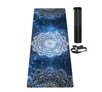 LaiEr Esterilla de Yoga Antideslizante Esterilla de Ejercicio Ecológica con Correa de Transporte, Esterilla Gruesa de Ejercicio y Entrenamiento para Yoga, Pilates y Fitness (183CM*61CM*6MM)