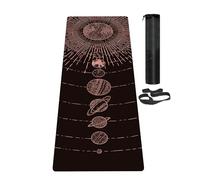 LaiEr Esterilla de Yoga Antideslizante Esterilla de Ejercicio Ecológica con Correa de Transporte, Esterilla Gruesa de Ejercicio y Entrenamiento para Yoga, Pilates y Fitness (183CM*61CM*6MM)