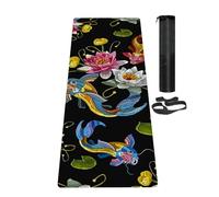 LaiEr Esterilla de Yoga Antideslizante Esterilla de Ejercicio Ecológica con Correa de Transporte, Esterilla Gruesa de Ejercicio y Entrenamiento para Yoga, Pilates y Fitness (183CM*61CM*6MM)