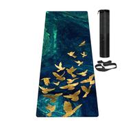 LaiEr Esterilla de Yoga Antideslizante Esterilla de Ejercicio Ecológica con Correa de Transporte, Esterilla Gruesa de Ejercicio y Entrenamiento para Yoga, Pilates y Fitness (183CM*61CM*6MM)