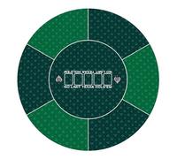 LaiEr Tappetino da Poker Rotondo,Tappetino in Gomma per Poker Texano da 24/31/39/47/55/63Pollici,Piano D'appoggio Pieghevole,Piano D'appoggio Portatile per Poker,Adatto per Giochi di Poker,Blackjack.