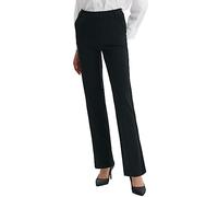 LaiEr Vestito delle Donne Pantaloni Cintura Fibbia Lavoro Pantaloni Elastici Business Casual Gamba Dritta Stivali Yoga Pantaloni Pocket (Black,X-Large)