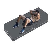 LaiEr Yoga Mat Extra Size TPE Exercise Mat per uomini Tappetino antiscivolo per allenamento, fitness, palestra, pilates, sit-up, stretching con borsa per il trasporto e cinghia (200cmX100cmX6mm) Grey