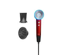 Laifen Gift Edition - Asciugacapelli veloce e silenzioso con tecnologia agli ioni - Con concentratore e diffusore per lo styling - Rosso