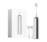 Laifen Wave elektrische Zahnbürste, Oszillation & Vibration elektrische Schallzahnbürste für Erwachsene mit 3 Bürstenköpfen, IPX7 wasserdicht magnetisch wiederaufladbar Reisezahnbürste (Edelstahl)