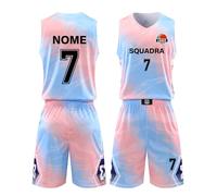 LAIFU Maglie da Basket Personalizzate Personalizza Il Tuo Nome,Il Logo della Tua Squadra,la Maglia da Basket da Uomo e da Donna-Basket Abbigliamento