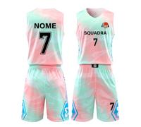 LAIFU Maglie da Basket Personalizzate Personalizza Il Tuo Nome,Il Logo della Tua Squadra,la Maglia da Basket da Uomo e da Donna-Basket Abbigliamento