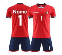 LAIFU Magliette Personalizzate da Uomo e da Bambino Magliette da Calcio Personalizzate con Logo con Nome e Numero a Piacere