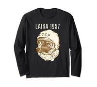 Laika - Cane Sputnik spaziale UdSSR Maglia a Manica
