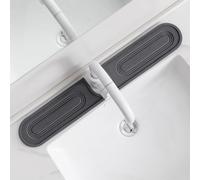 LAIKAIEU Tappetino per Rubinetto per Lavello da Cucina, con Involucro in Silicone, Pietra di Asciugatura Rapida di Diatomite, Protezione per Lavello per Cucina, Bancone del Bagno (Grigio,60 * 10cm)