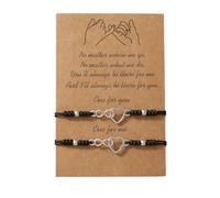 Laikoutd 1 Paio Braccialetti Cotone Fatti A Mano Amicizia Cavigliere Regolabili Braccialetto Corda Filo Cotone per Gioielli Cuore Donna