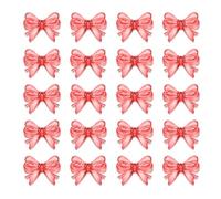 Laikoutd 20Pieces Fun Clear Bowknot Shape Acrylic Beads Jewelry Making Part Decorative Beads for Creating Jewelry And Accessories Necklace Accessories