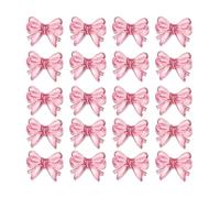 Laikoutd 20Pieces Fun Clear Bowknot Shape Acrylic Beads Jewelry Making Part Decorative Beads for Creating Jewelry And Accessories Necklace Accessories