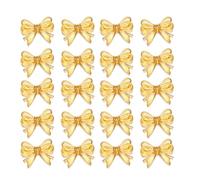 Laikoutd 20Pieces Fun Clear Bowknot Shape Acrylic Beads Jewelry Making Part Decorative Beads for Creating Jewelry And Accessories Necklace Accessories