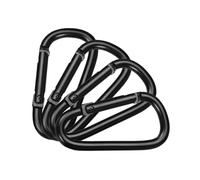 Laikoutd 4 Resistenti Ganci A Molla in Lega Alluminio Moschettoni A Molla Piccole Fibbie per Alpinismo A D Clip A D Gancio A Clip Portachiavi Moschettone Attrezzatura da Esterno