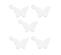 Laikoutd Accessorio alla moda con ciondolo a forma di farfalla incastonato in cristallo in acciaio inossidabile per collezionisti di gioielli e cercatori di stili