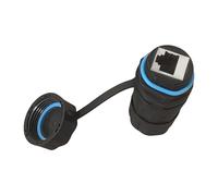 Laikoutd Accoppiatore Femmina M23 RJ45 con Connettore RJ45 Cat6 Schermato IP68 per Applicazioni Professionali Illuminazione Decorativa Accoppiatore Ethernet Industriale