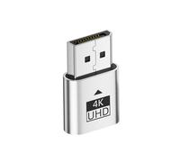 Laikoutd Adattatore Display 4K DP/Tiny Tecnologia Schermo virtuale Funzione EDID per Vari dispositivi spoofing della Scheda Grafica con Disposizione dei Monitor