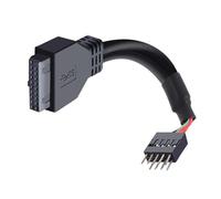 Laikoutd Affidabilità Cavo Conversione da 9 Pin A 20 Pin Dotato Doppia Schermatura per Cavi Conduttori con Interferenze Elettromagnetiche Minime