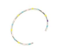 Laikoutd Bracciale Aperto dal Design Contemporaneo A Goccia. Rigido Regolabile in Rame. Elegante Accessorio da Polso per Abiti alla A Goccia Smaltato alla