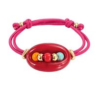 Laikoutd Bracciale con perline dal design unico con naso maiale, catena da polso a lunghezza regolabile per accessori per donne e ragazze Accessorio da polso alla