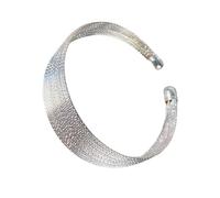 Laikoutd Bracciale Rigido Multiuso in Filo Metallico Largo Placcato Oro Accessorio Portatile per Donne Caratterizzato da Un Elegante Braccialetto alla in Stile Vintage