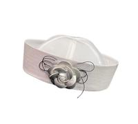 Laikoutd Cappello da capitano rosa 3D costume per donne adolescenti per marinai abbigliamento da festa ragazza costume cosplay