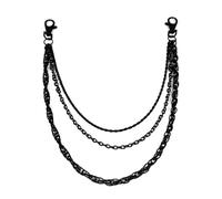 Laikoutd Catena Nera Alla High Street Versatile Per Maschile Che Migliora Look Generale Vari Pantaloni Rock Eventi