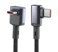 Laikoutd Cavo da USB C a ricarica da 240 W con testina angolata flessibile e copertura intrecciata che supporta la sincronizzazione dei dati Cavo dati angolato