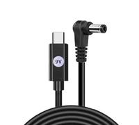 Laikoutd Cavo Ricarica da USB C a DC5521 5 V-20 V per Un Facile Trasporto e stoccaggio in Borse Che forniscono Cavo in PVC Alimentazione Richiesta