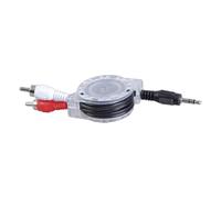 Laikoutd Cavo Telescopico Sdoppiatore A Y Stereo da 3 5 Mm Maschio A 2 Adattatore da 3 5 Mm A 2 per Cavo Altoparlante del Telefono Portatile