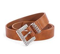 Laikoutd Cintura Professionale Da Donna Con Fibbie Quadrate Design Flessibile Cinturino In Pelle PU Per Donna Ufficio Cintura Indossare Tutti I Giorni Per Le Donne